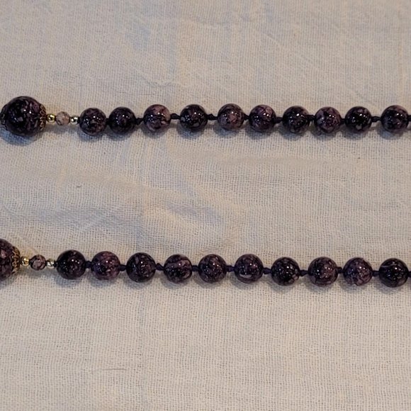 Vintage Beaded "Stone" Necklace - Picture 7 of 10